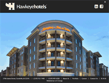 Tablet Screenshot of hawkeyehotels.com